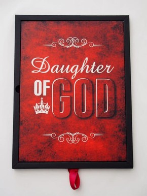 Plakat ze stali - Daughter of God czerwony